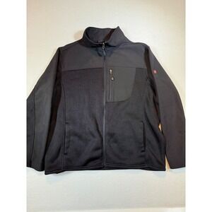 Swiss Tech Mens 2XL/2XG Black Full Zip Softshell Jacket Outdoor Activewear